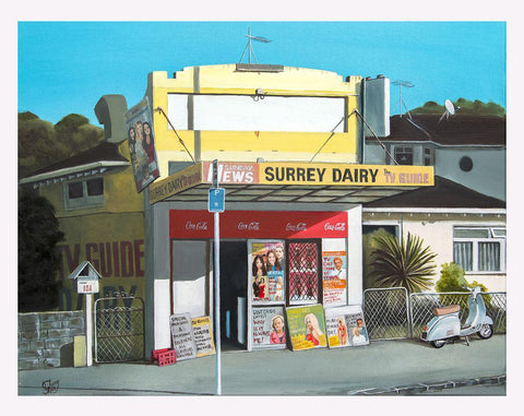 Surrey Dairy Prints - grahamyoungartist.com - Original Artwork and Prints by New Zealand Artist Graham Young
