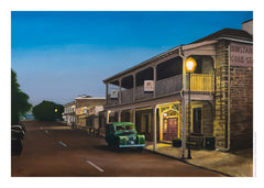 June page of the wall booklet 2027 calendar featuring "Evening Light in Clyde" by Graham Young Artist