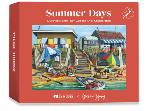 "Summer Days" Jigsaw Puzzle: Classic Kiwi Beach Holiday