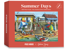 "Summer Days" Jigsaw Puzzle: Classic Kiwi Beach Holiday