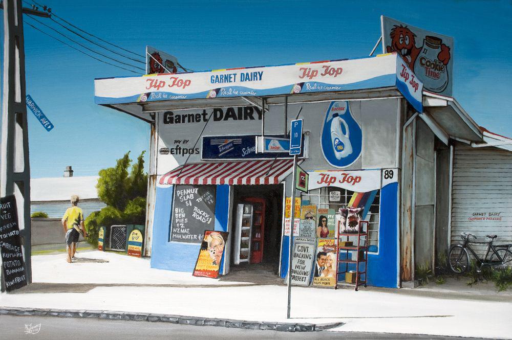 Garnet Dairy Prints - grahamyoungartist.com - Original Artwork and Prints by New Zealand Artist Graham Young