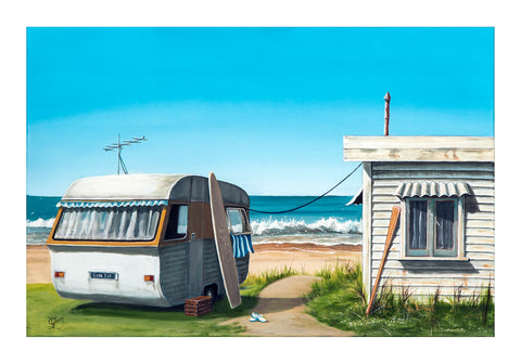 Summer Escape - grahamyoungartist.com - Original Artwork and Prints by New Zealand Artist Graham Young